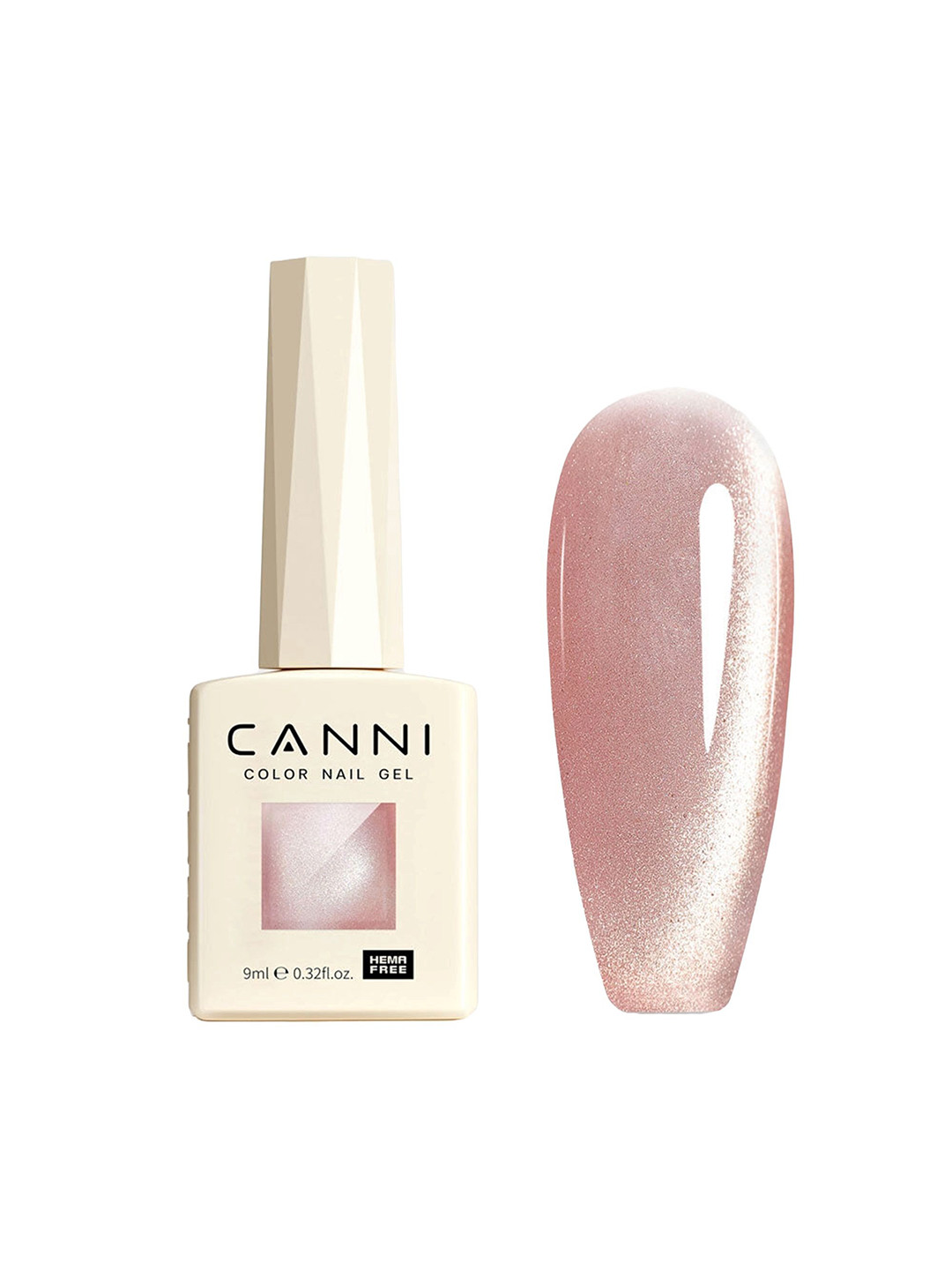 CANNI Hema Free Shimmer Velvet Collection UV Gel Nail Polish- 9ml - Shade- 8001