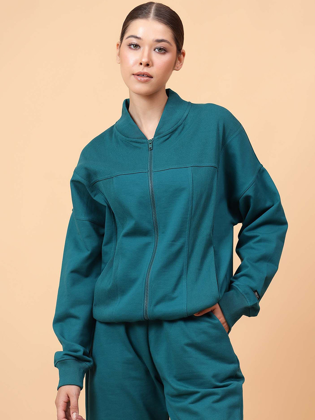 Fitkin Women Fleece Active Heat Bomber Jacket