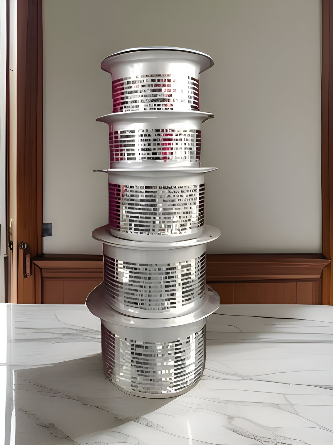 KFT KITCHEN FAIR TRADERS Silver-Toned Easy to Clean Aluminium Cooking Handi