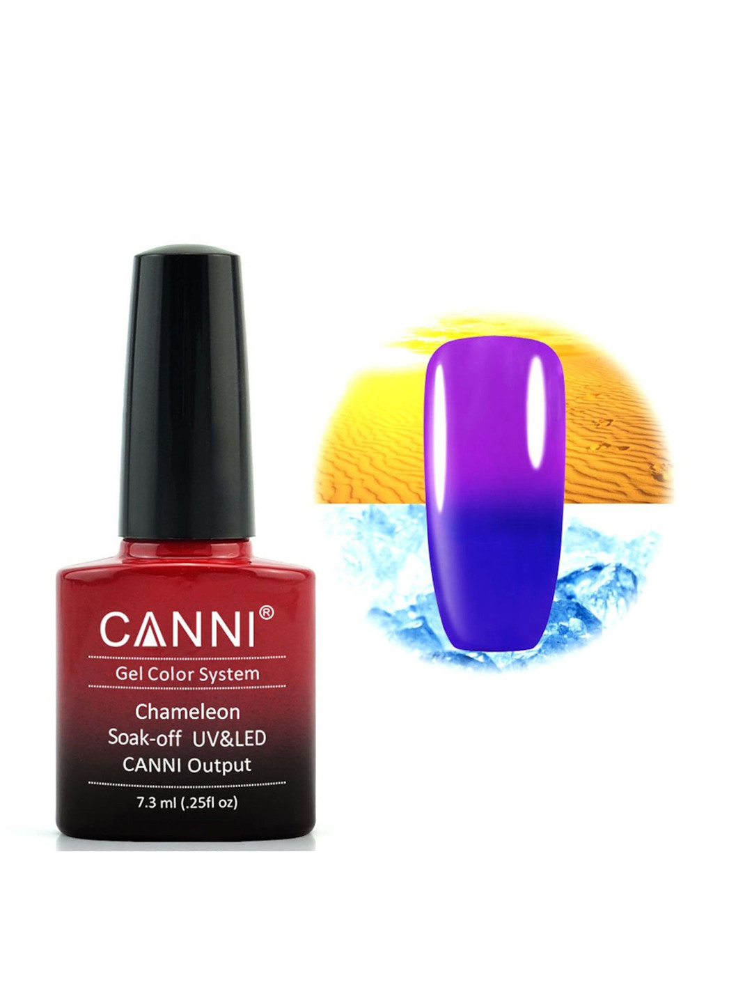 CANNI Chameleon Soak Off Temperature Color Changing Nail Polish - 7.3 ml - Shade - 332