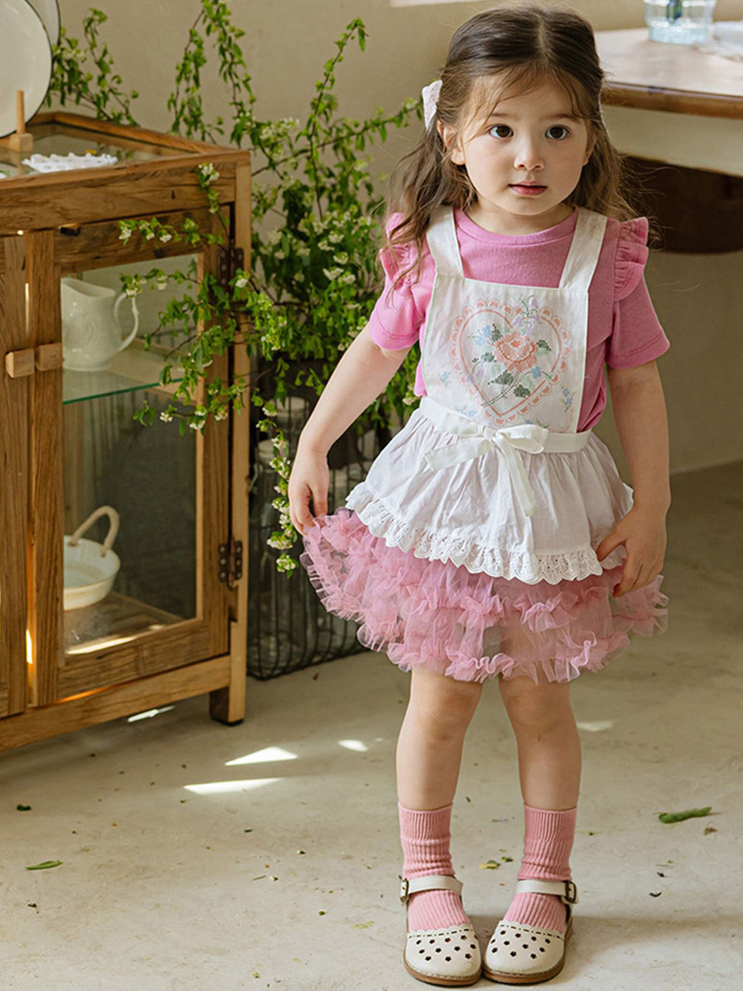 LULU & SKY Girls Floral Shorts