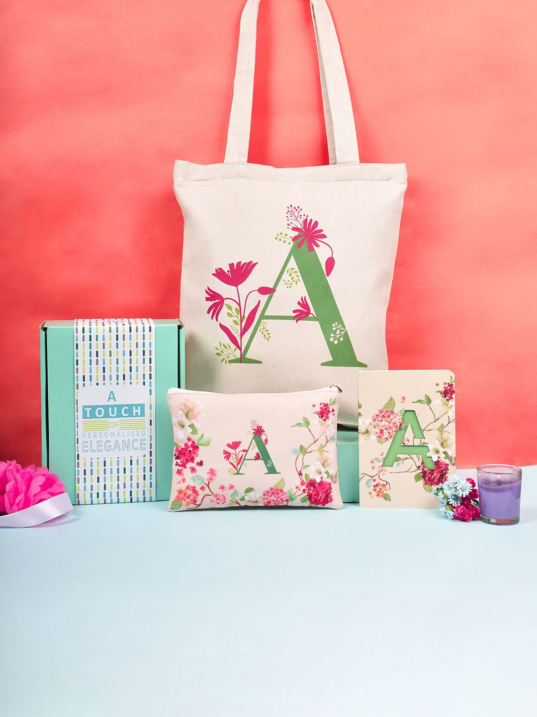 Doodle Monogram A Gift Set