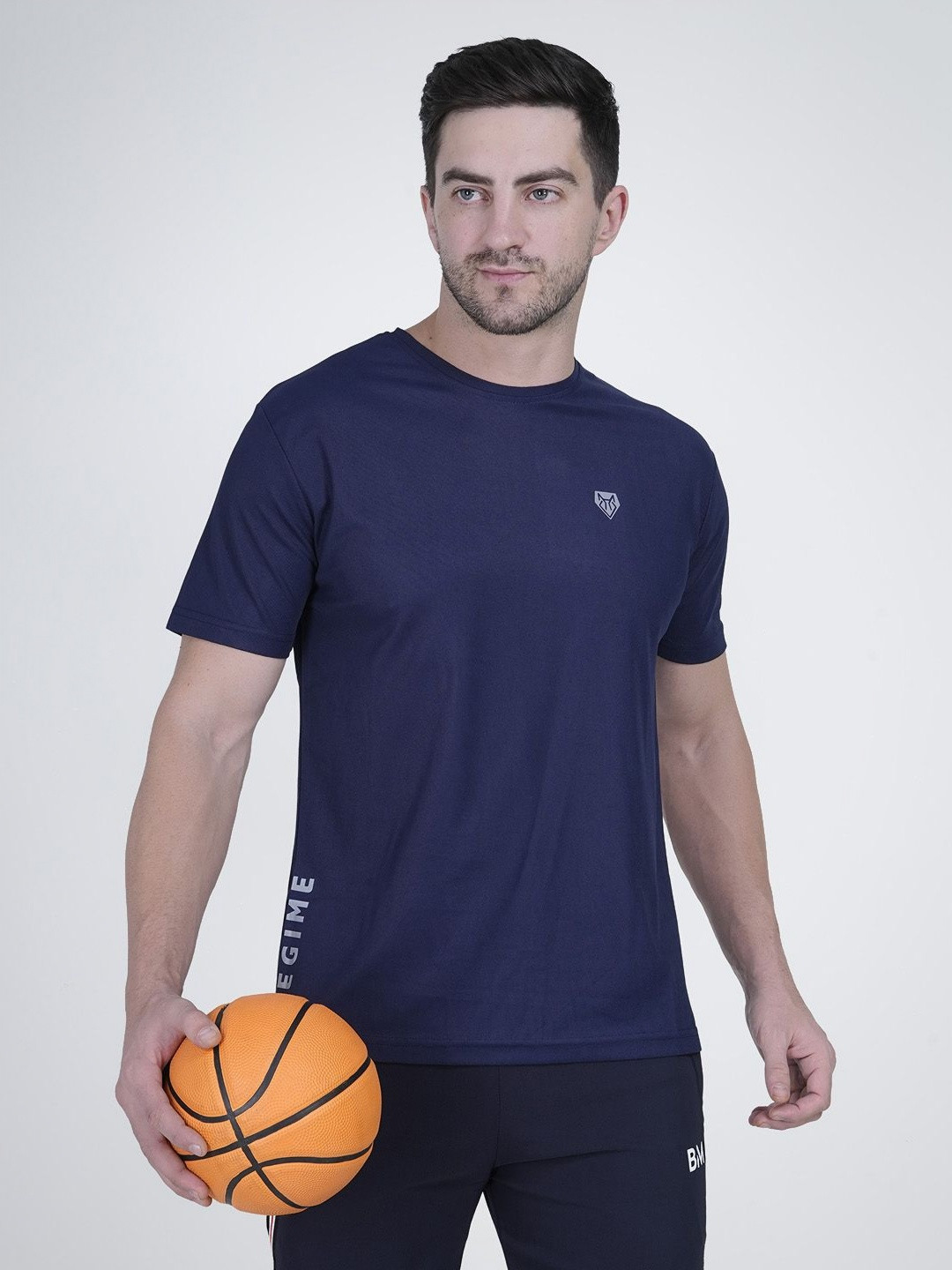 Body Mechanics Unisex High Neck Cut Outs Slim Fit T-shirt