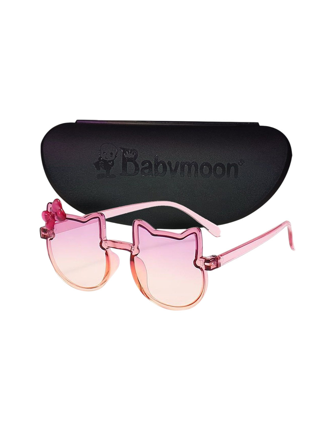 Babymoon Kids Cateye Sunglasses AC046_Sunglasses_Cat_Ears_Pink-Pink