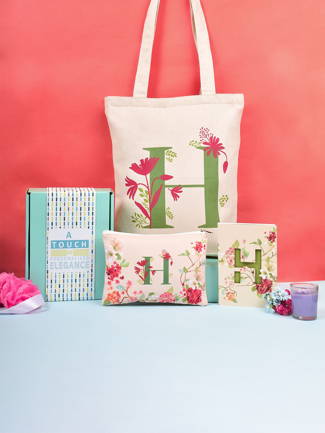 Doodle Monogram H Gift Set