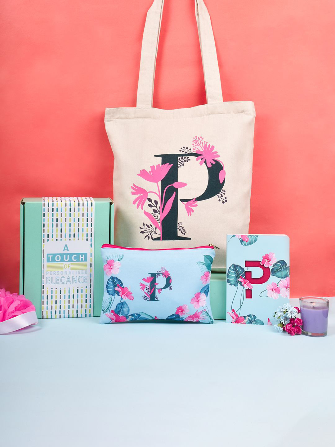 Doodle Monogram P Gift Set