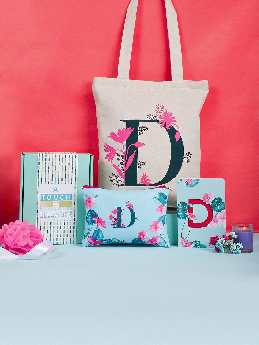 Doodle Monogram D Gift Set