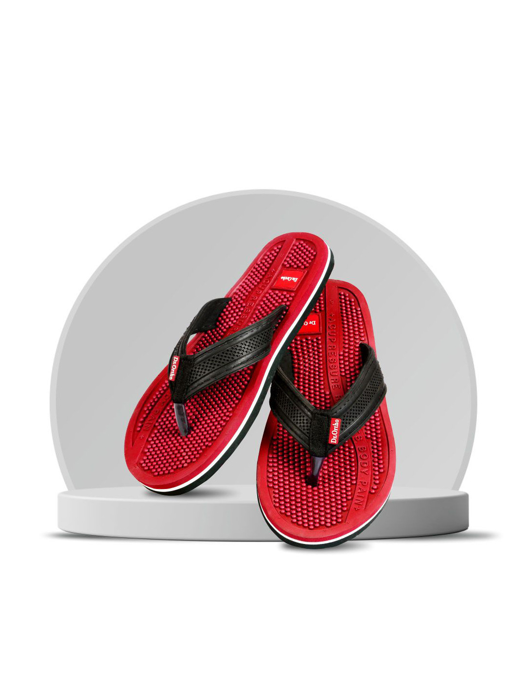 DR.ORTHO Unisex Rubber Thong Flip-Flops