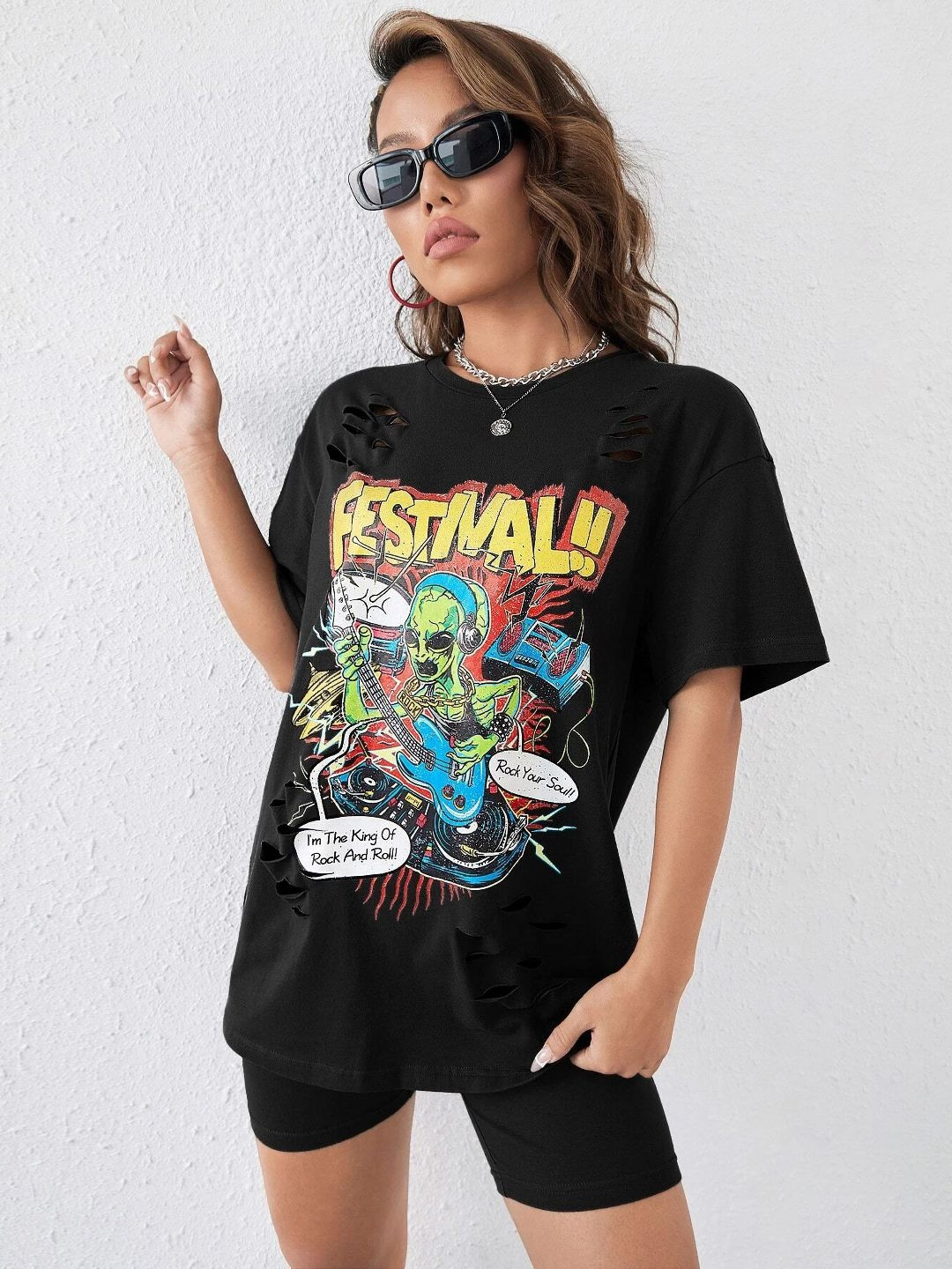 Stylecast X Slyck Printed T-shirt