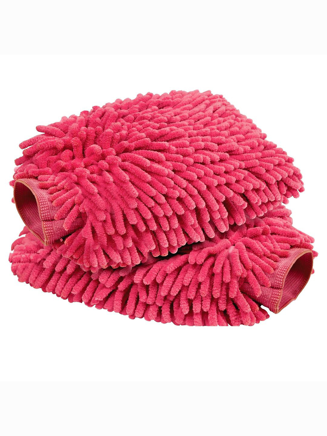 Kuber Industries 2 Pcs Pink Multipurpose Microfiber Glove Duster for Home Cleaning Duster