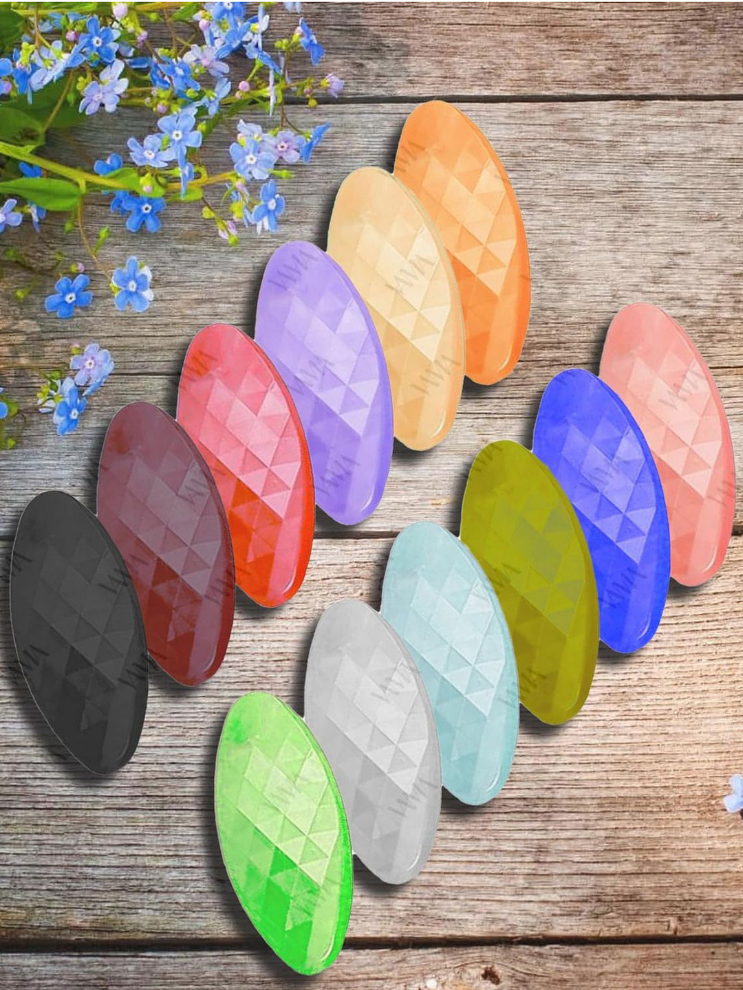 VAMA 12 Pcs Multicolor Safety Pin Saree Pleats Brooch Pins