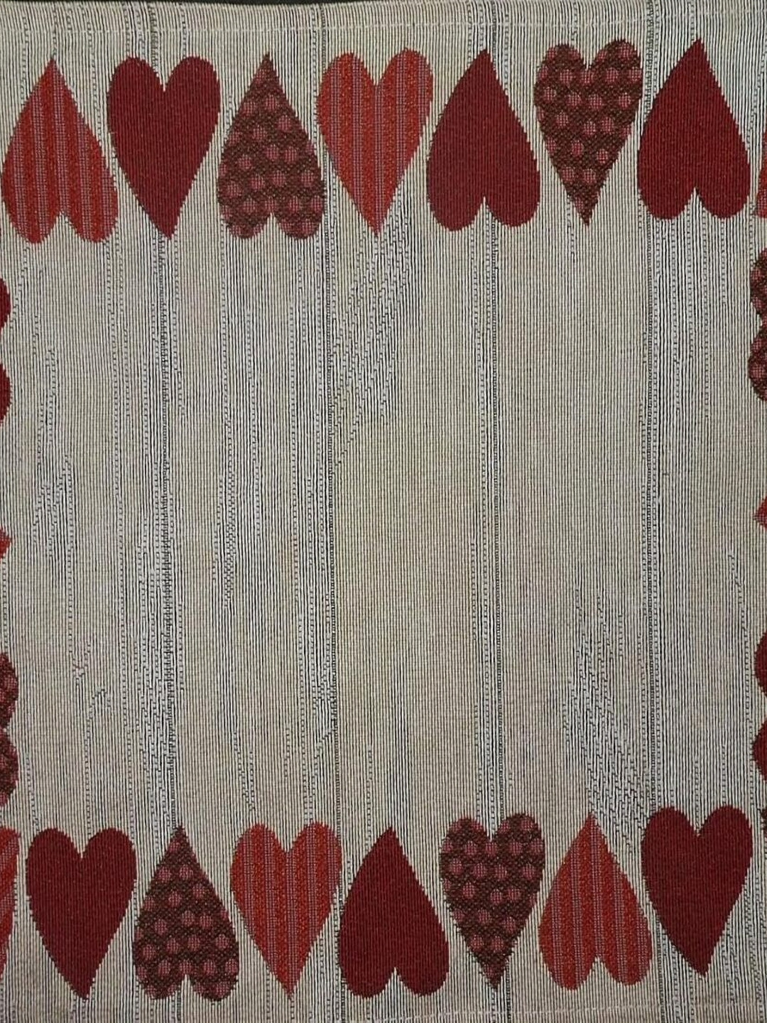 PRAKARTIK Set of 6 Grey & Red Printed Christmas Cotton Dining Table Placemats