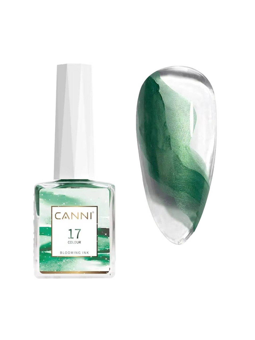 CANNI Blooming Ink Marble Watercolor Nail Polish -17