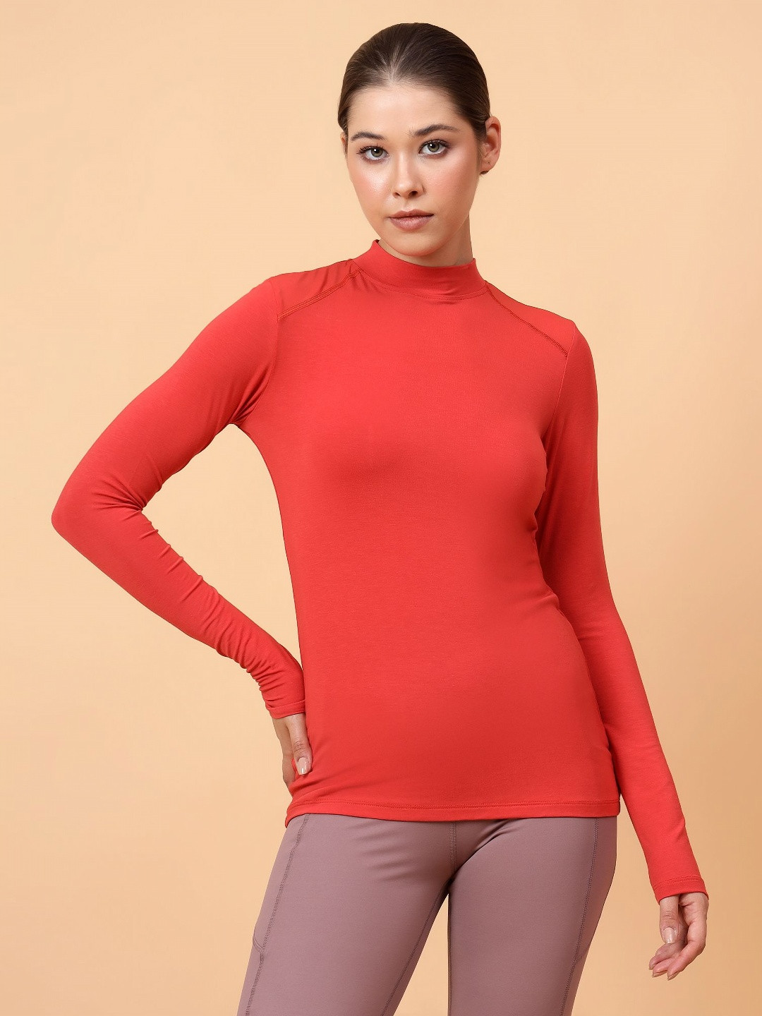 Fitkin Women Shoulder Net Panel T-Shirt