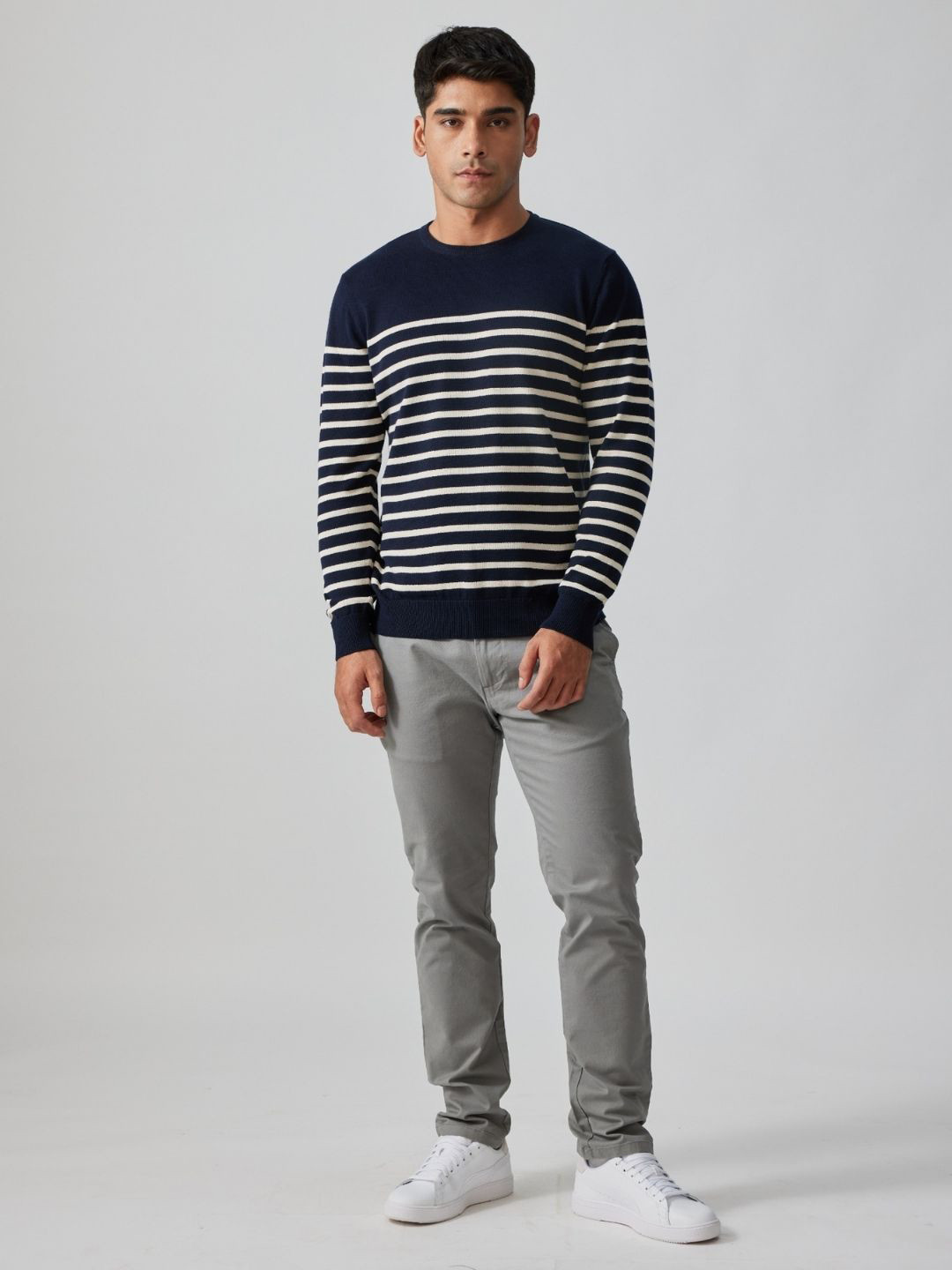 Creatures of Habit Men Breton Stripe Sweater