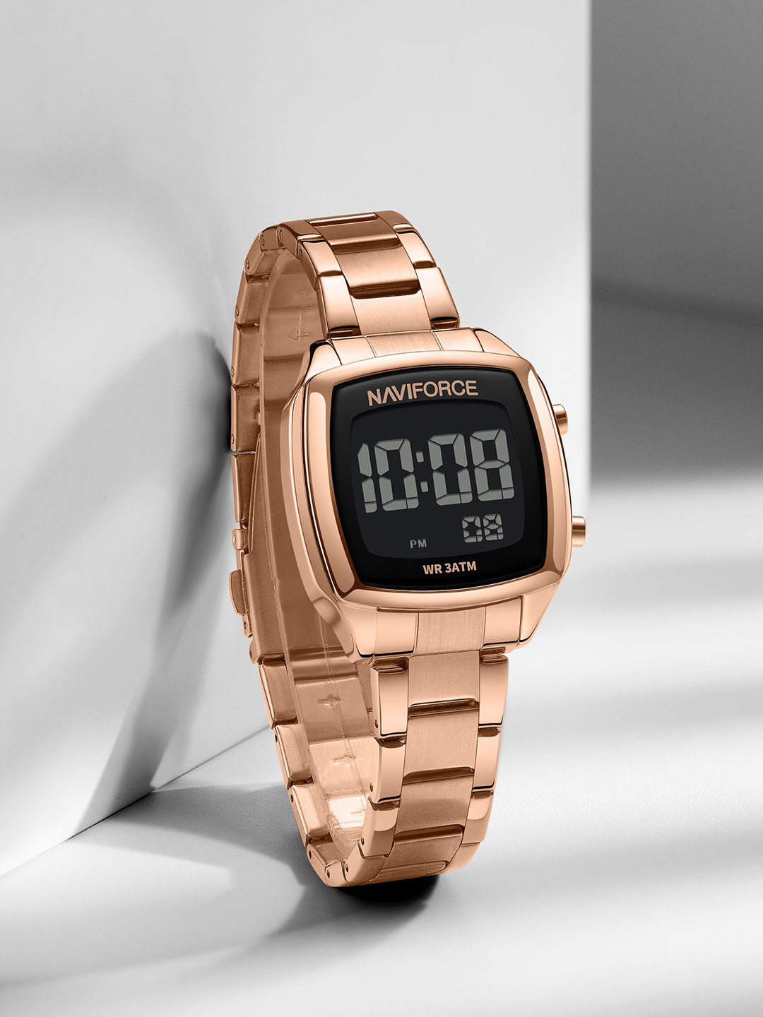 Naviforce Women Dial & Stainless Steel Straps Digital Watch NF5047_RG RG