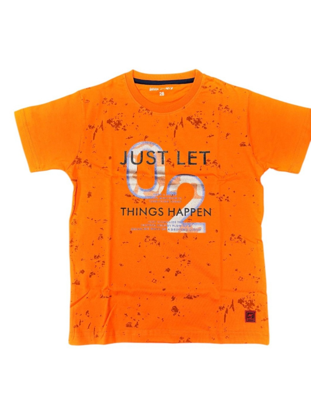 Little Marco Boys Printed Applique T-shirt