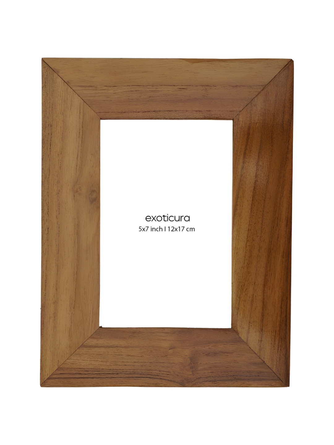 Exoticura Brown & White 1 Pieces Wood Wall Photo Frames