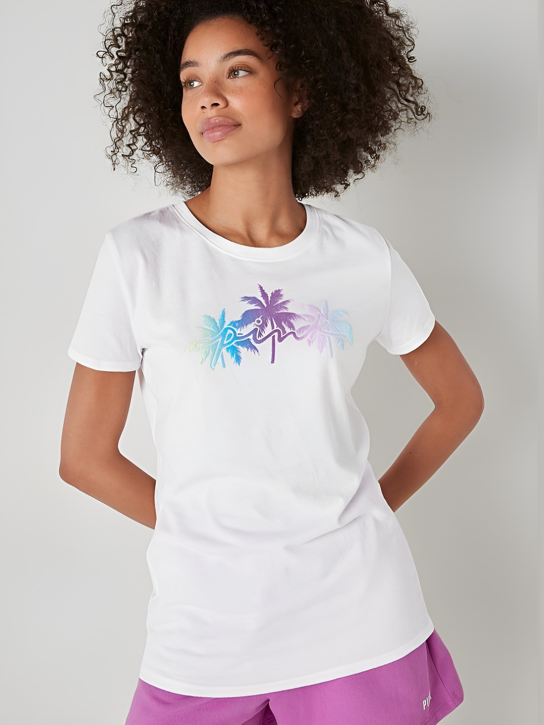 Victoria's Secret PINK Knit Short Sleeve Perfect T-Shirt