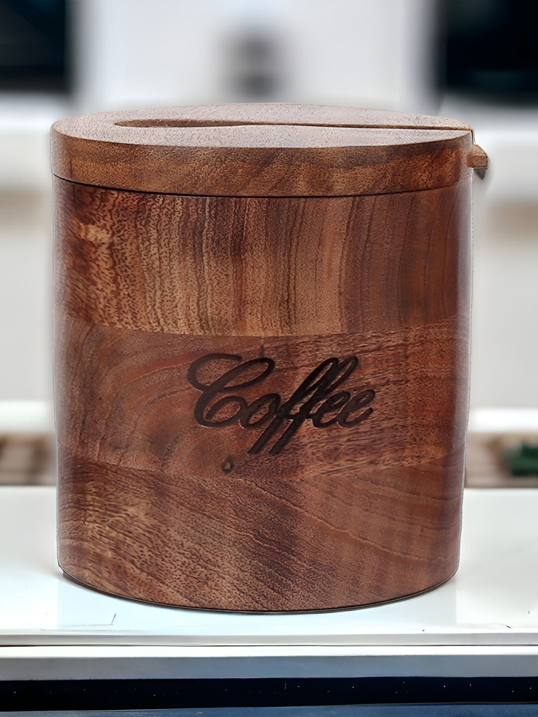 Creation India Craft Brown 2024 Wood Easy to Clean Spice Box