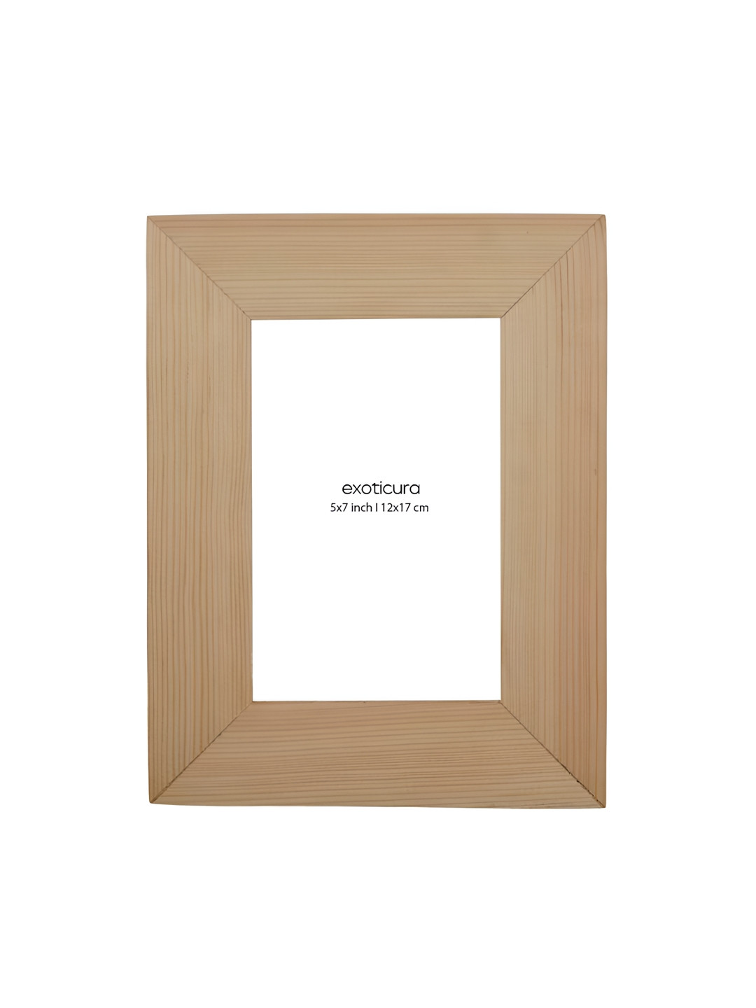 Exoticura Brown & White 1 Pieces Wood Wall Photo Frames