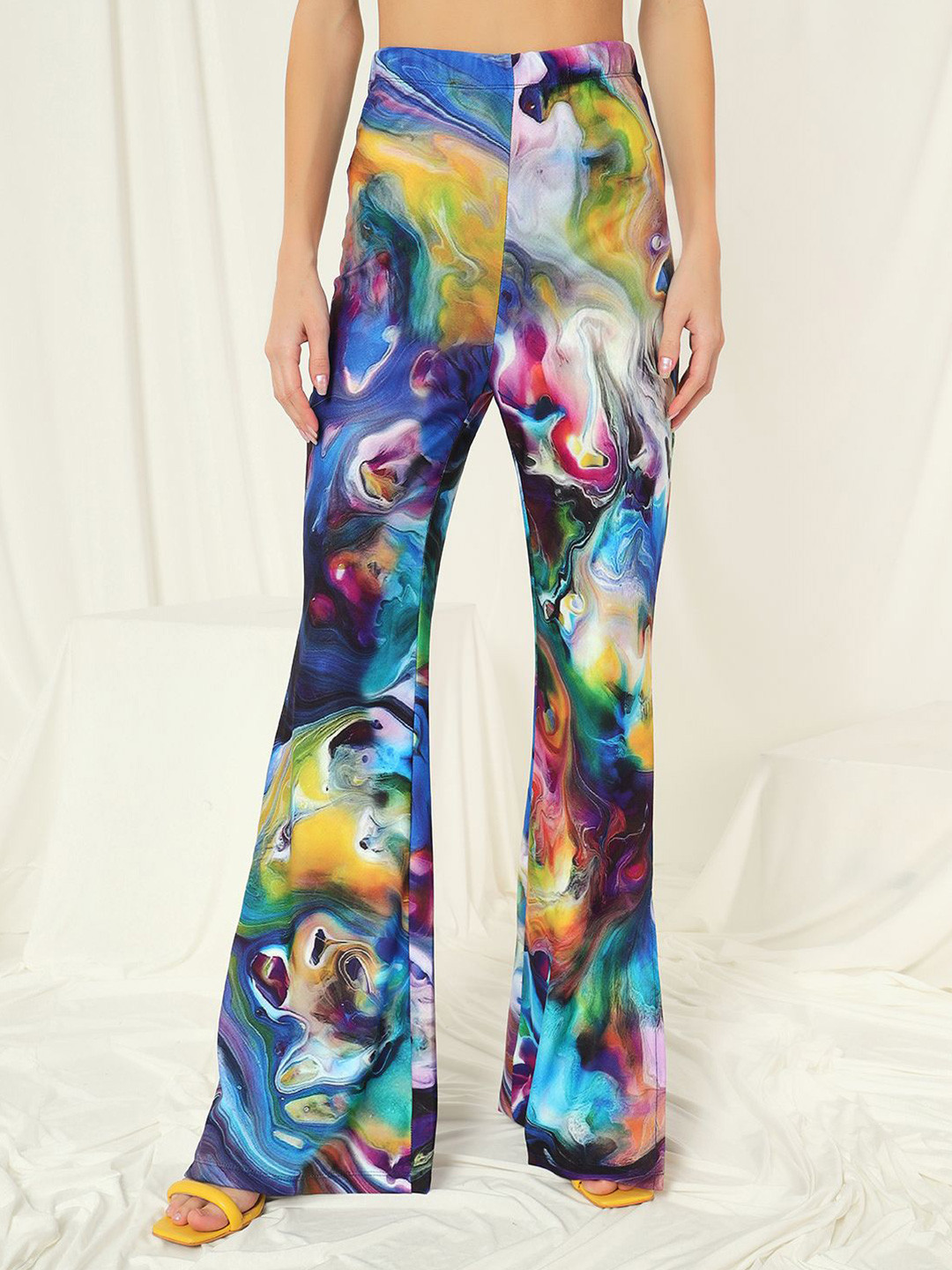 TANDUL Women Printed Bootcut Trousers