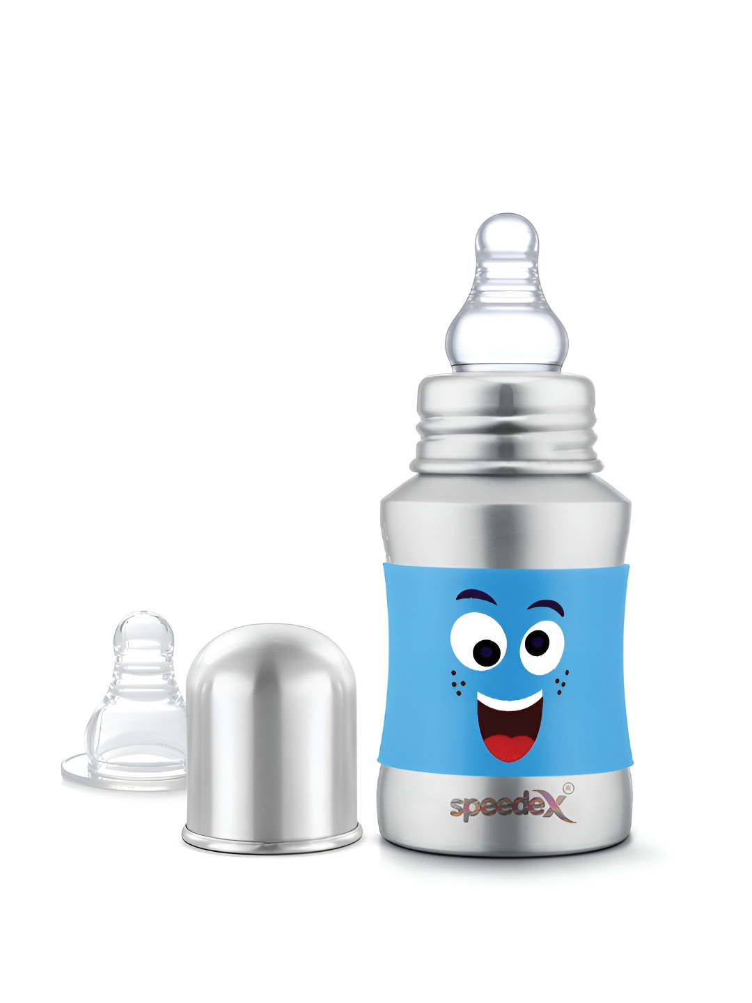Speedex Blue Conversational Stainless Steel Light-weight Water Bottle - 140ml