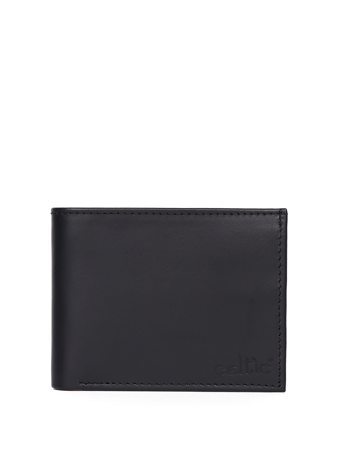 Celtic Men Blue Floral SelfDesign Leather TwoFold Wallet