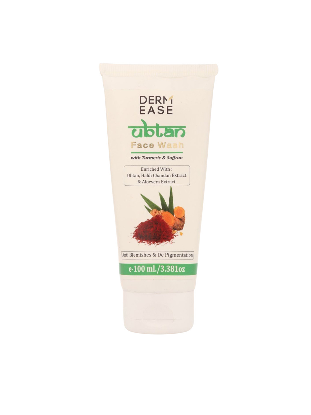 DERMEASE Ubtan Face Wash With Turmeric & Saffron - 100 ml