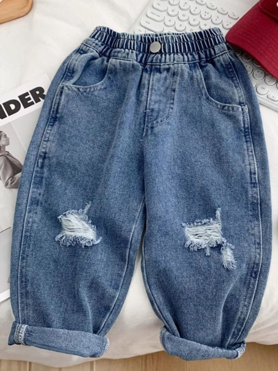 FOREVER FRIDAY Boys Highly Distressed Regular Fit Jeans