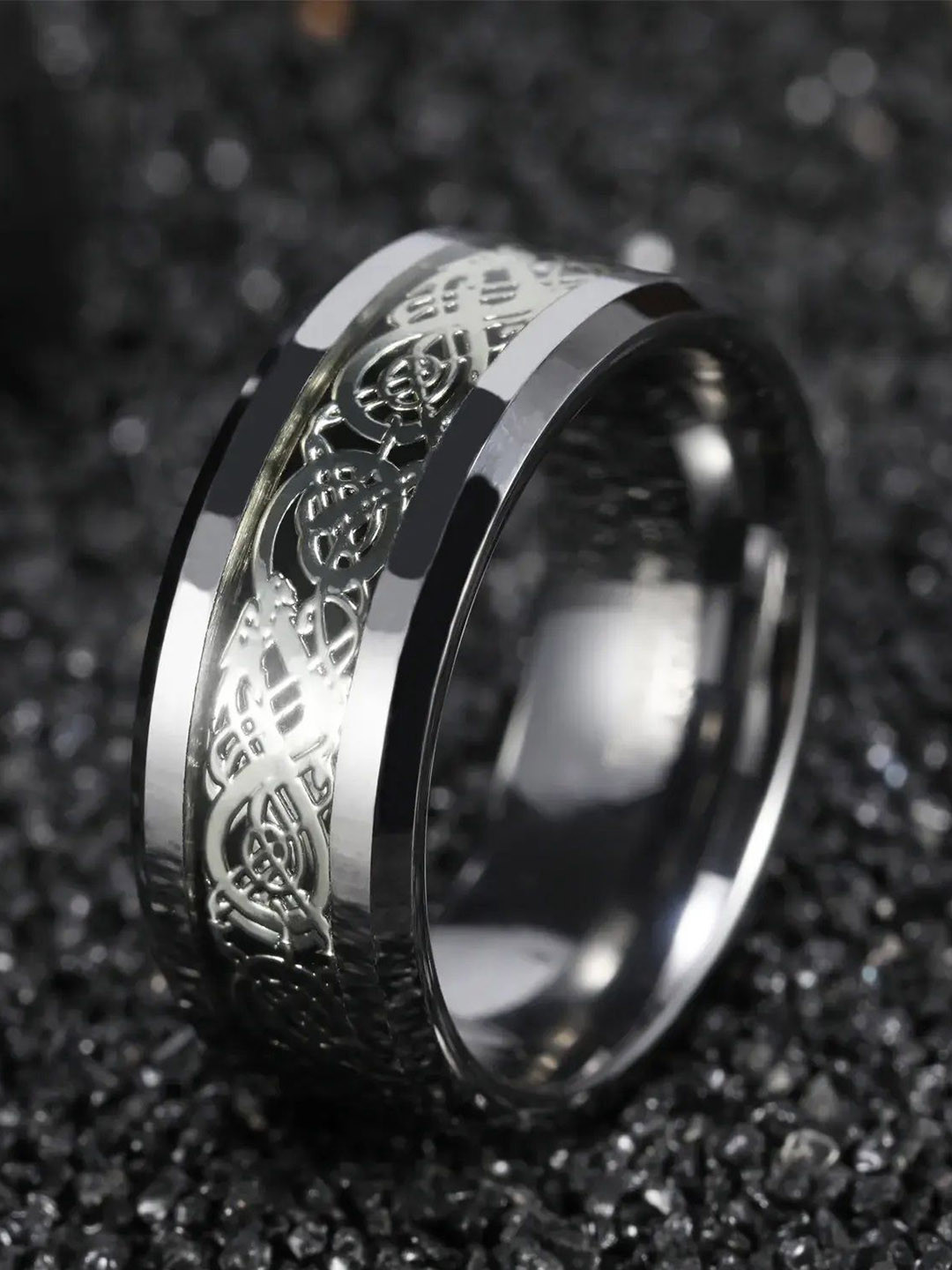 Lila Silver-Plated Valentine gift Dragon Finger Ring