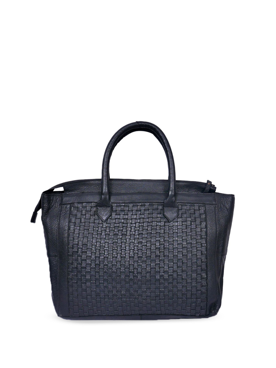 Celtic Textured Leather Shopper Tote Bag