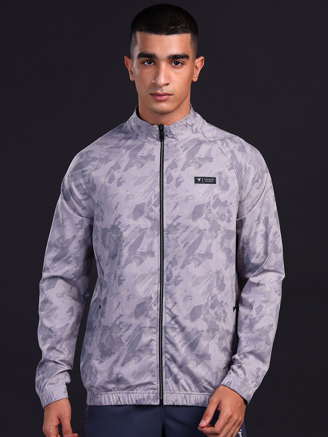 Technosport Men Camouflage Polyester Lightweight Outdoor Sporty Jacket