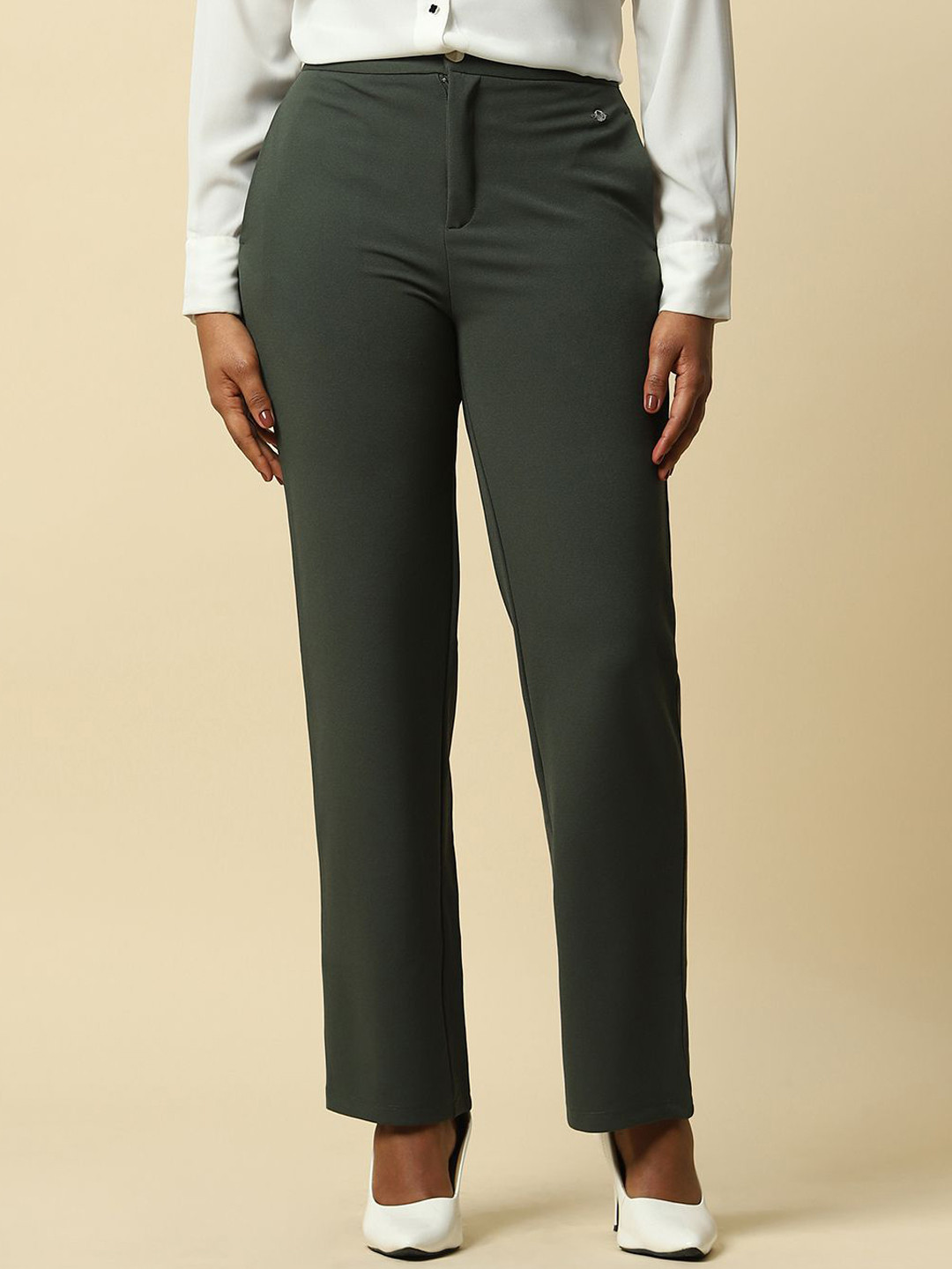 Allen Solly Woman Regular Fit Formal Trousers