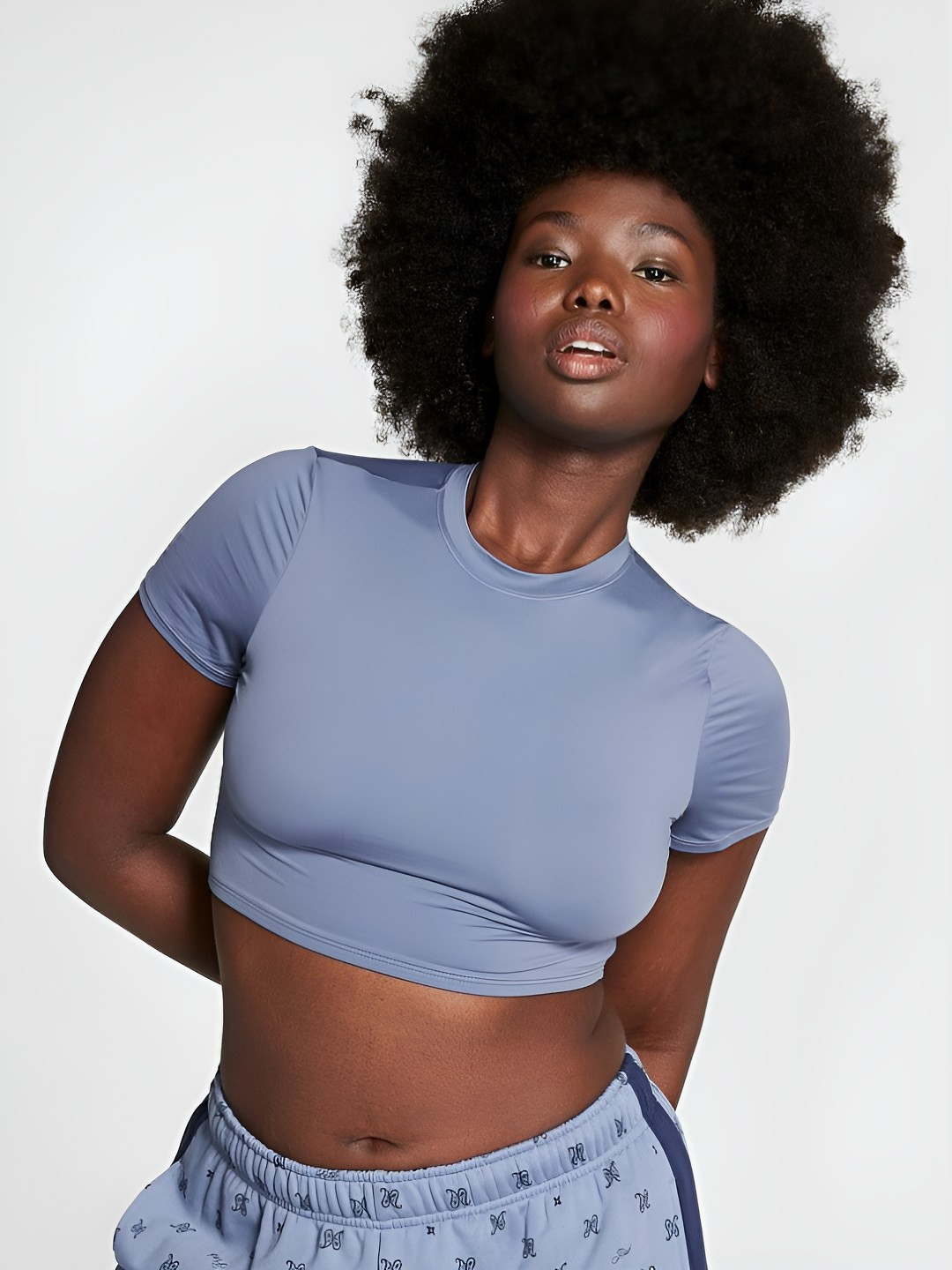 Victoria's Secret PINK Base Stretch Crop Baby Tee