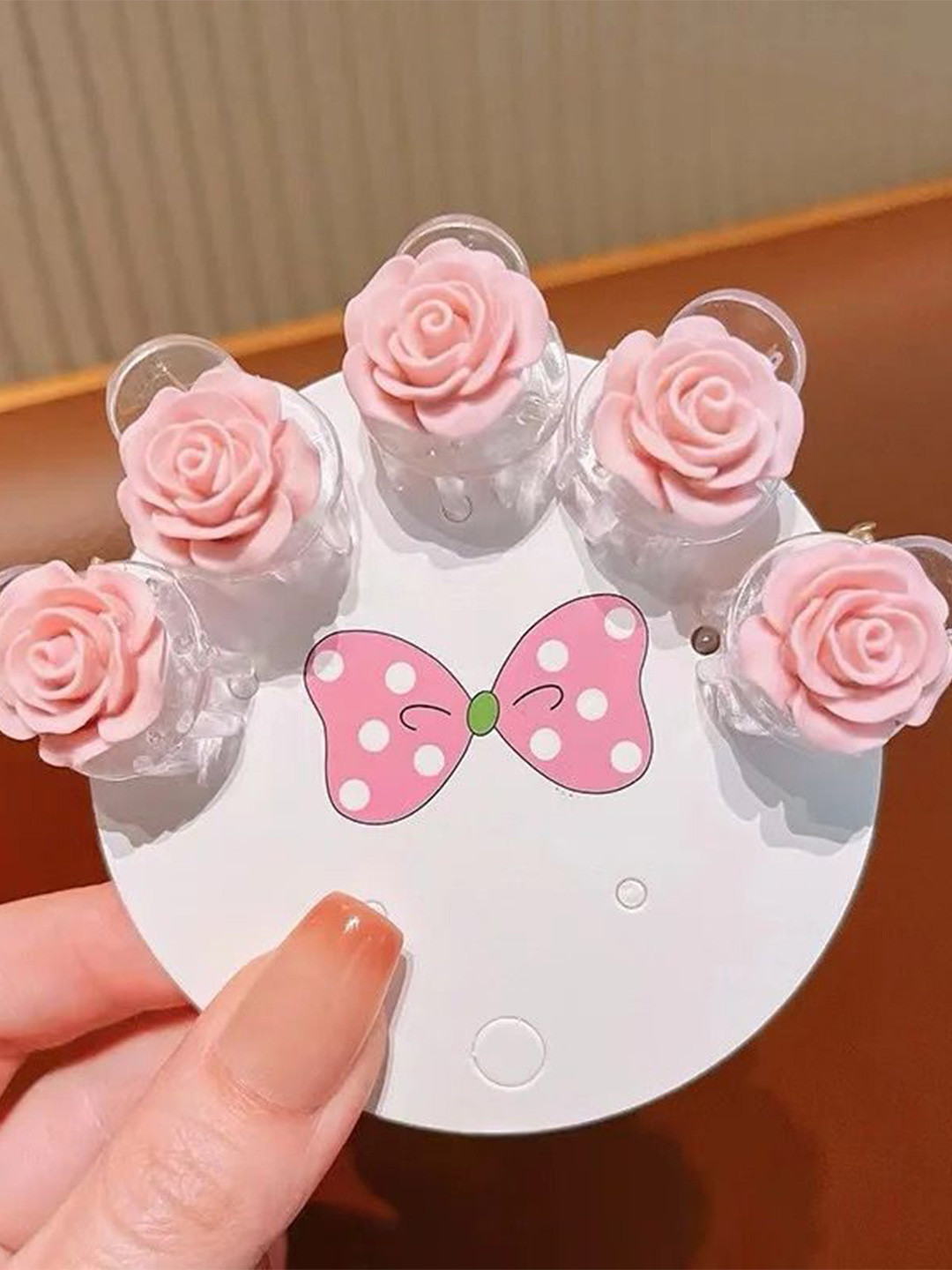 Radhya Accessories Women Set of 5 Mini Flower Claw Clip