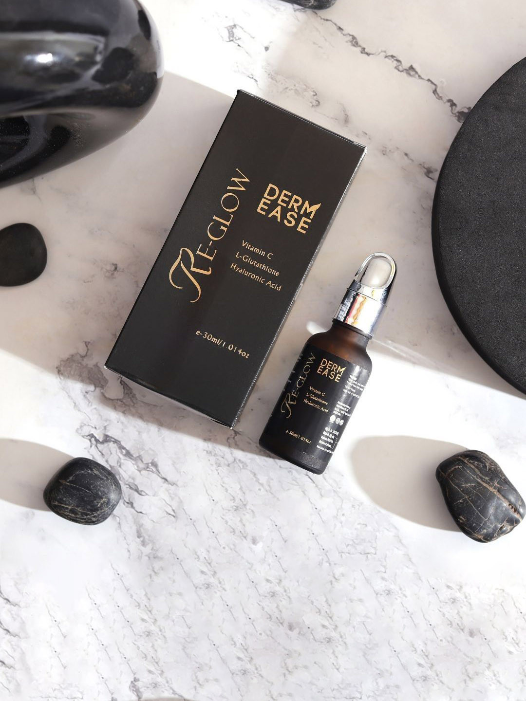 DERMEASE Re Glow Hyaluronic Acid Serum With Vitamin C - 30 ml