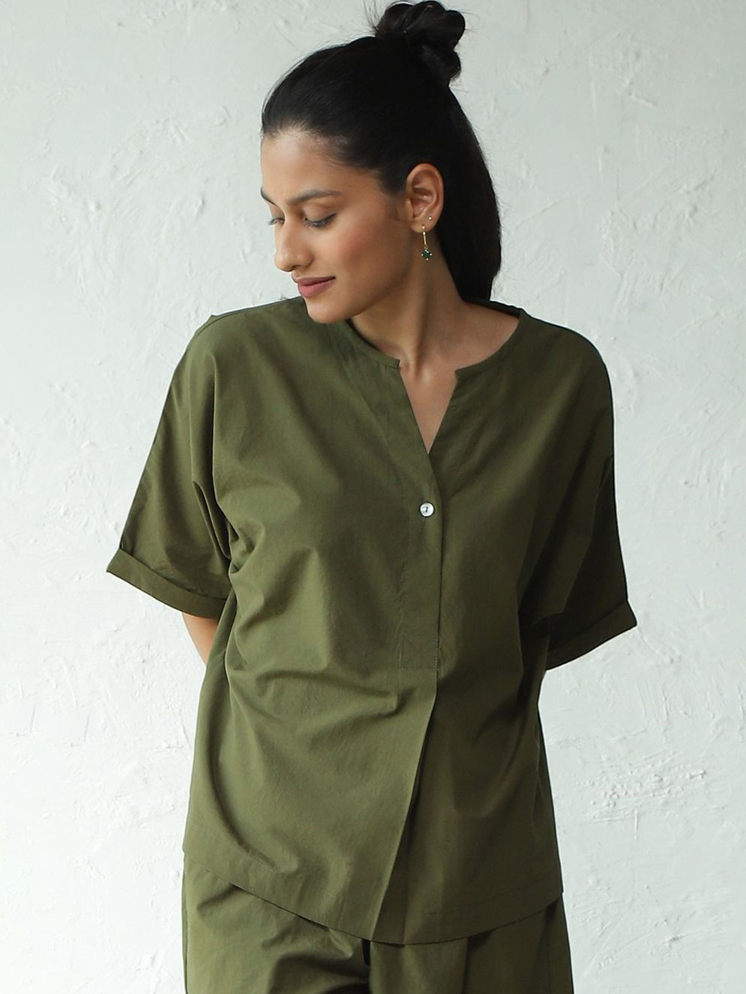 Canoopi Women Cotton Short Sleeves Top