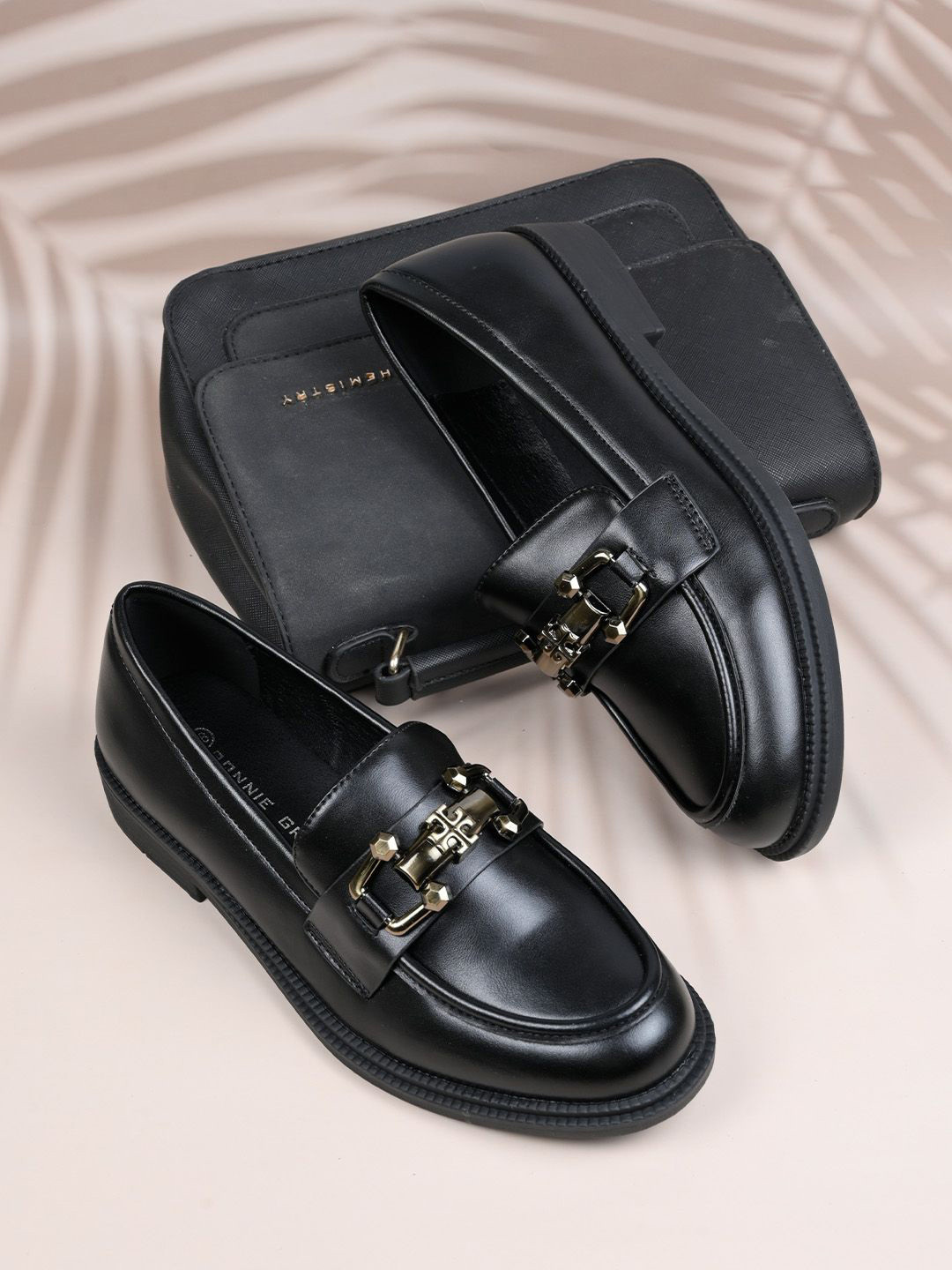 Ronnie Grey Women Round Toe PU Loafers