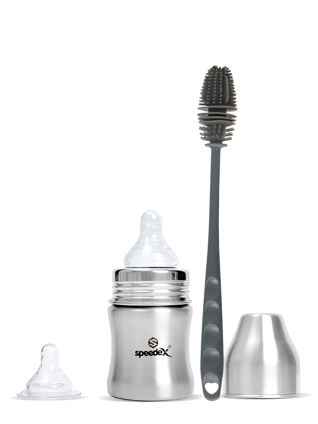 Speedex Maq Pure Bliss Solid Stainless Steel Light-weight 2 Pcs Water Bottle - 125ml