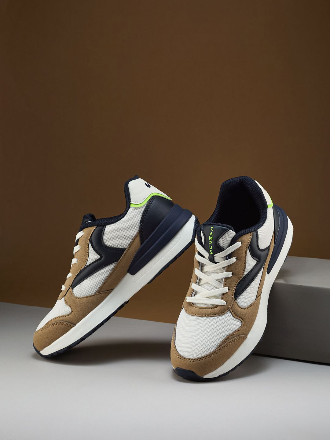 Campus Women DERBI Colourblocked Lace-Ups Sneakers