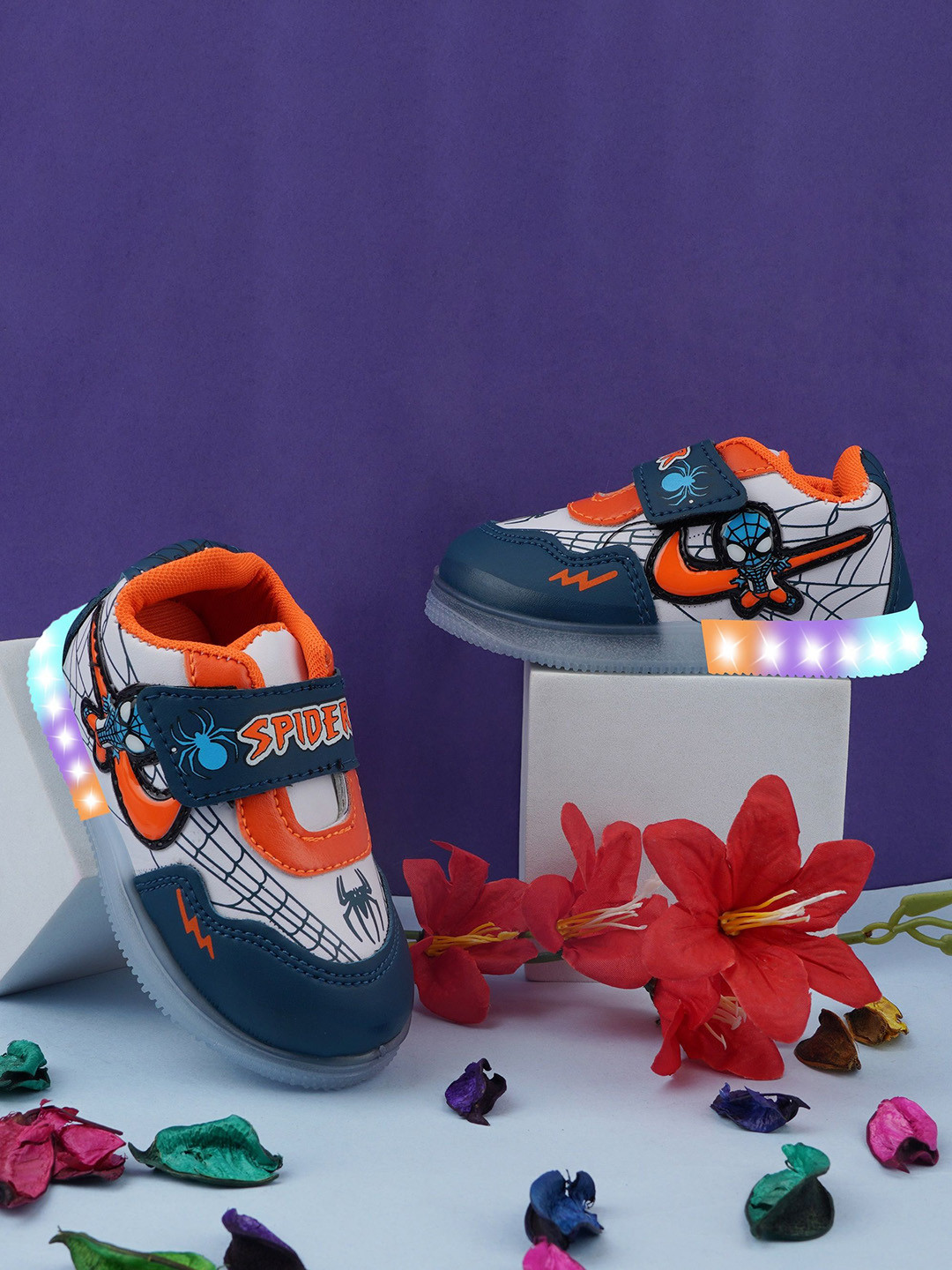 BAESD Unisex Kids Spider-Man Colourblocked Sneakers