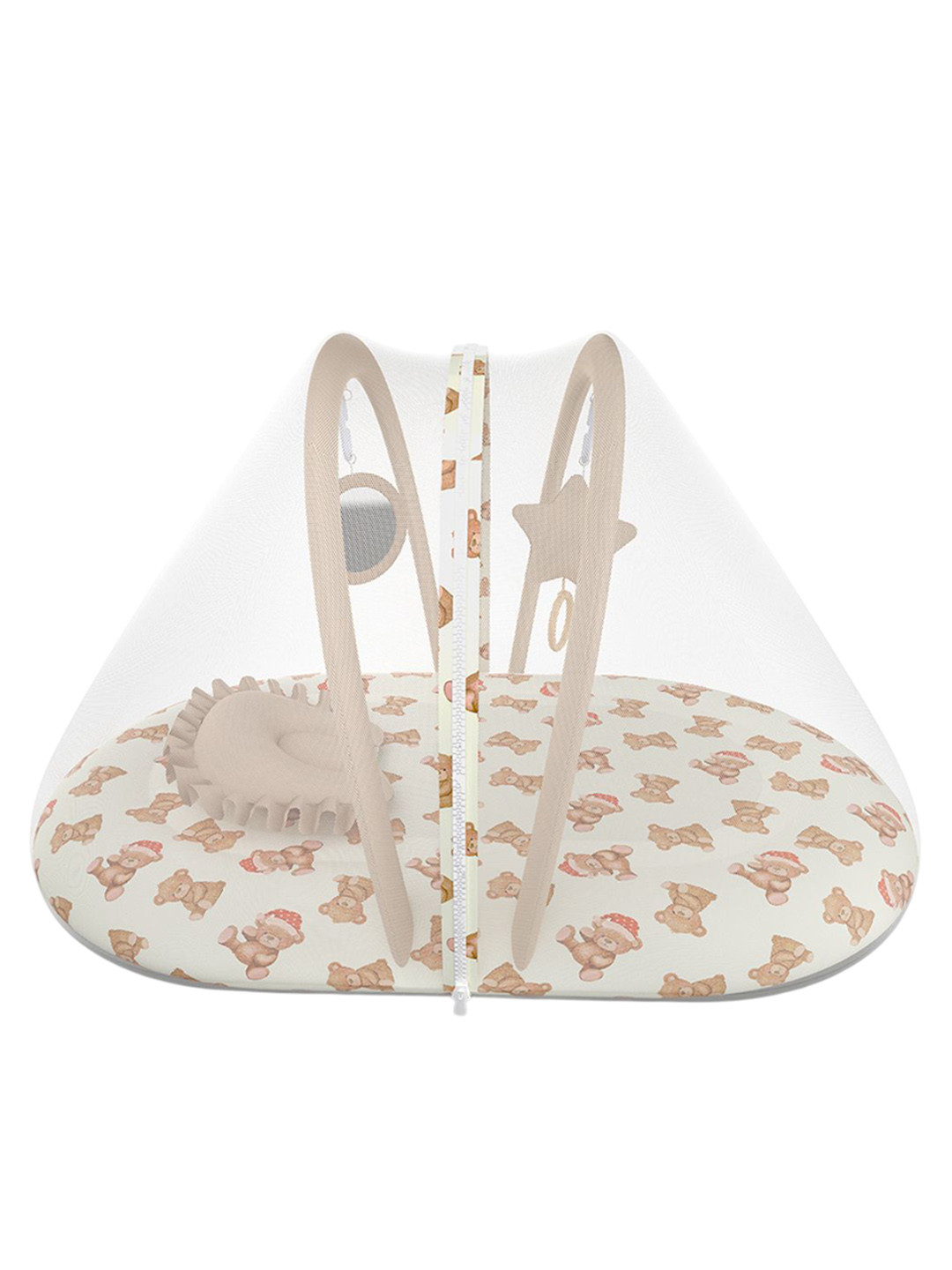 Fancy Fluff Kids Printed Baby Mosquito Net Bed Set