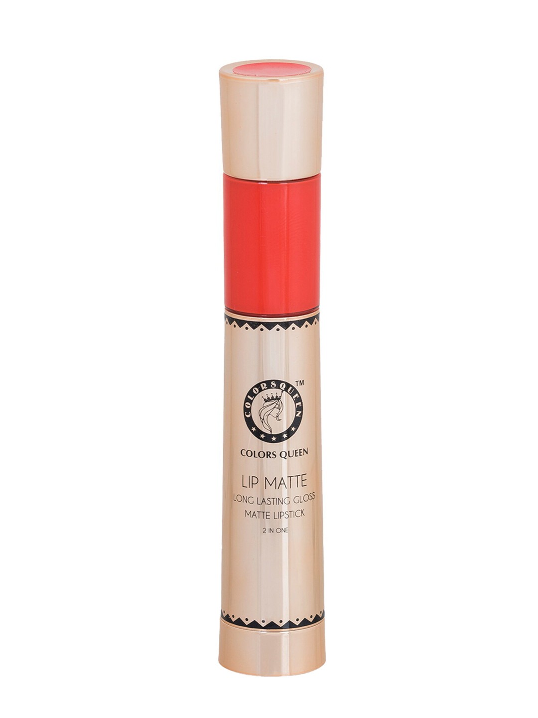 Colors Queen Lip Matte Long Lasting Gloss 2 in 1 Lipstick 8 g -Orange