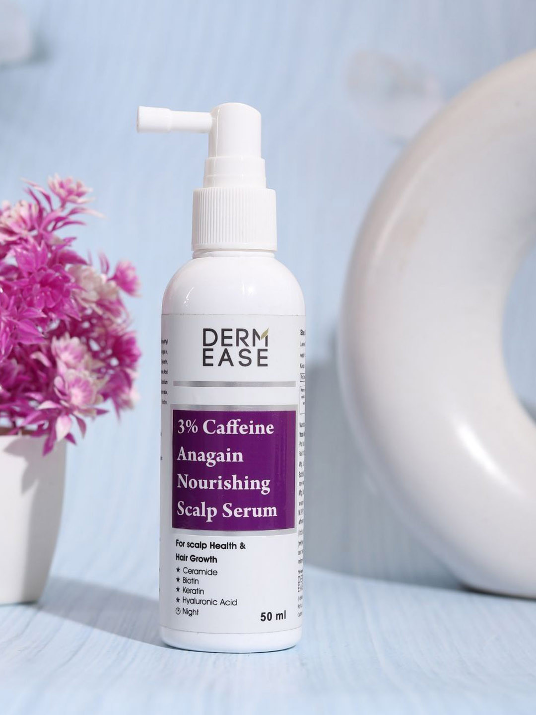 DERMEASE 3% Caffeine Anagain Nourishing Scalp Serum For Hair Growth - 50 ml