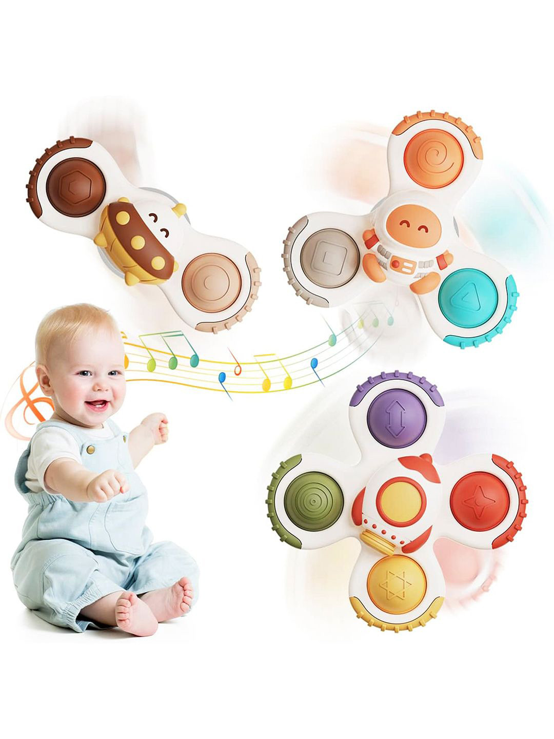 Kidology Set of 3 Spinner Activity Toys