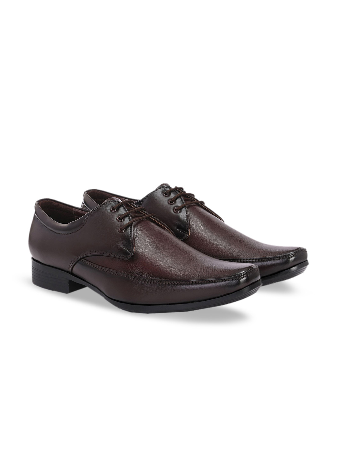 Azzaro Black Men Lace-Ups Leather Formal Derbys