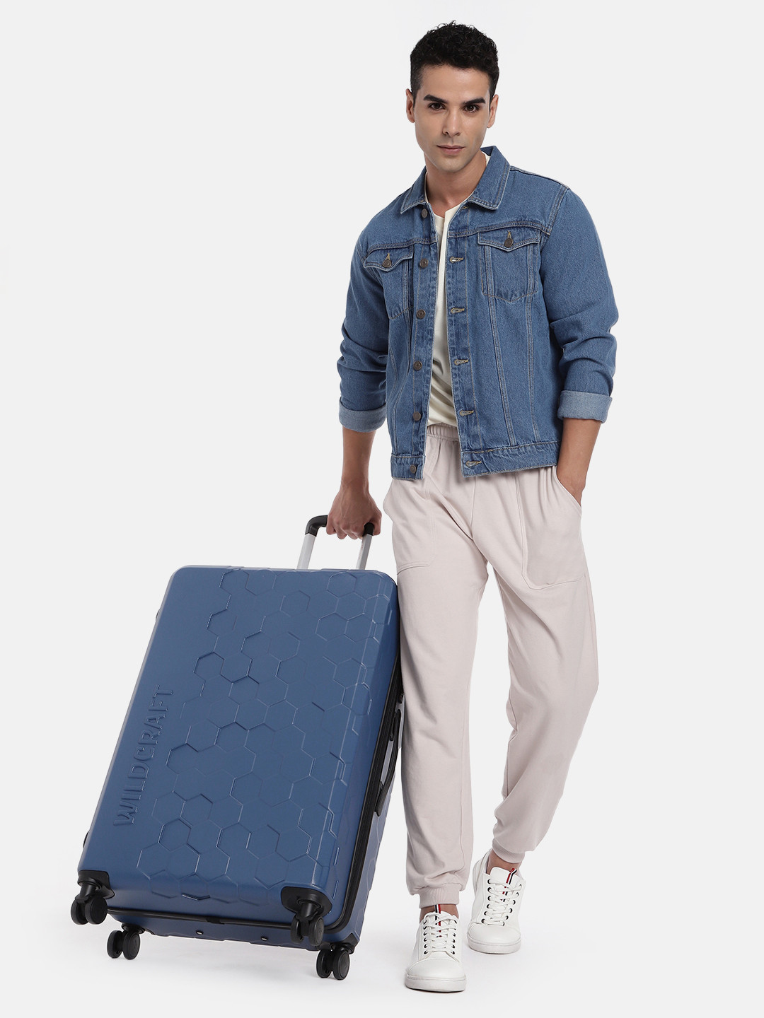 Wildcraft Textured Pyxis Large Trolley Suitcase