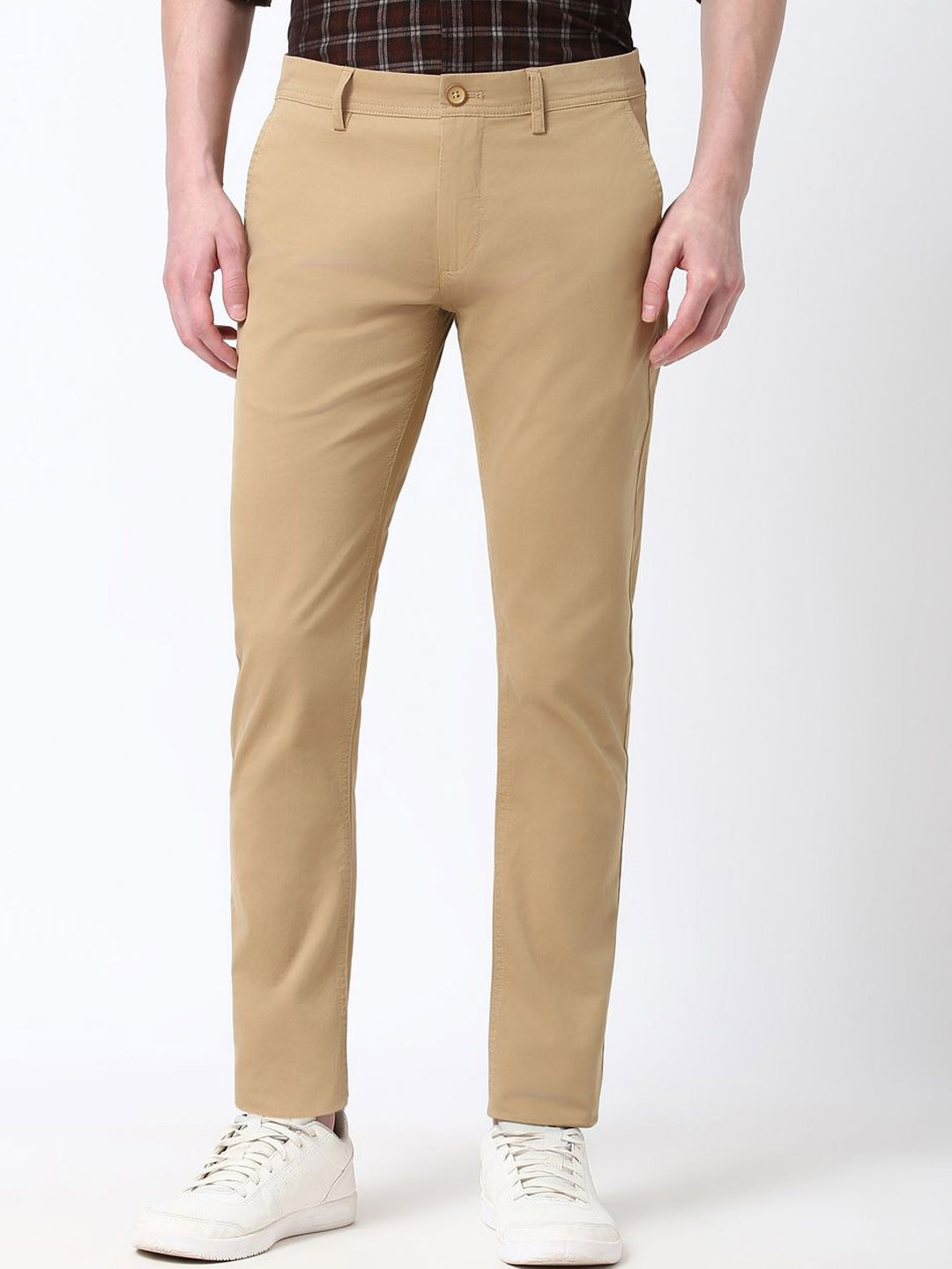 Peter England Casuals Men Cotton Skinny Fit Trousers