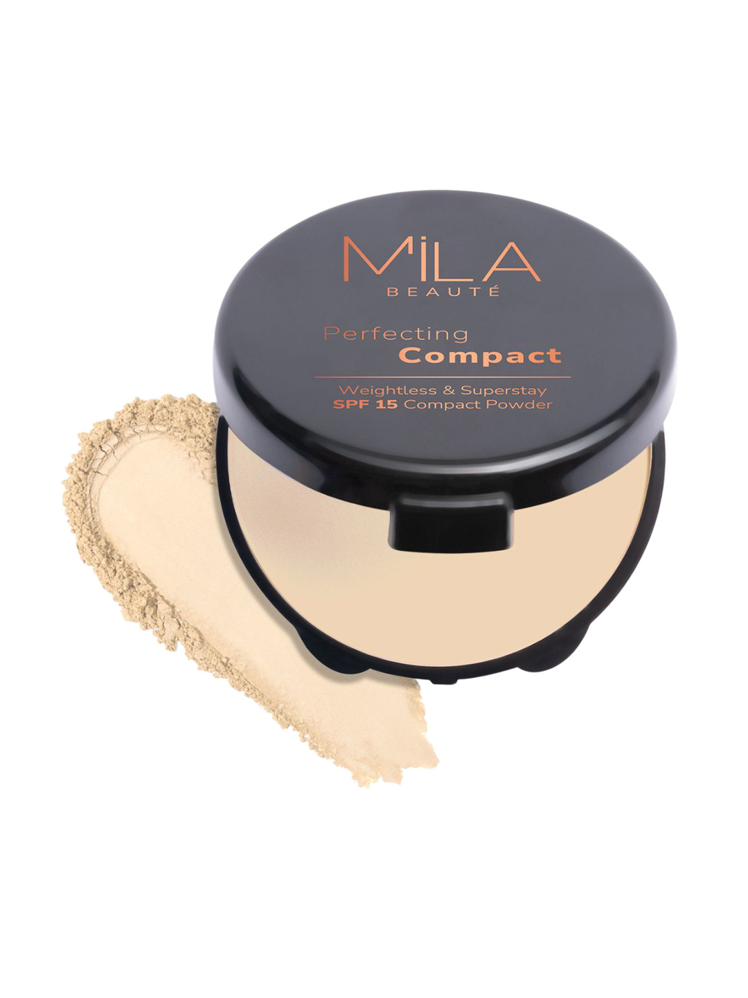 MILA BEAUTE Perfecting Weightless SPF 15 Compact Powder - 16 g - Natural - 201